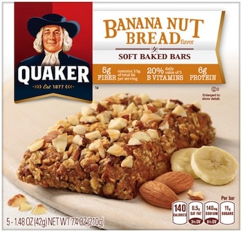 Quaker Soft Baked Bar Banana Quaker Soft Baked Bar Banana