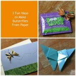 Making butterflies from paper