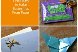 Making butterflies from paper