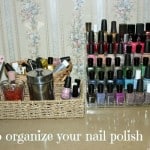 Organizing makeup nail polish