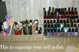 Organizing makeup nail polish