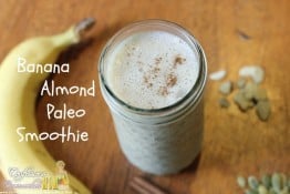 Paleo smoothie Banana Almond
