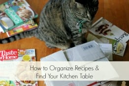How to organize recipes